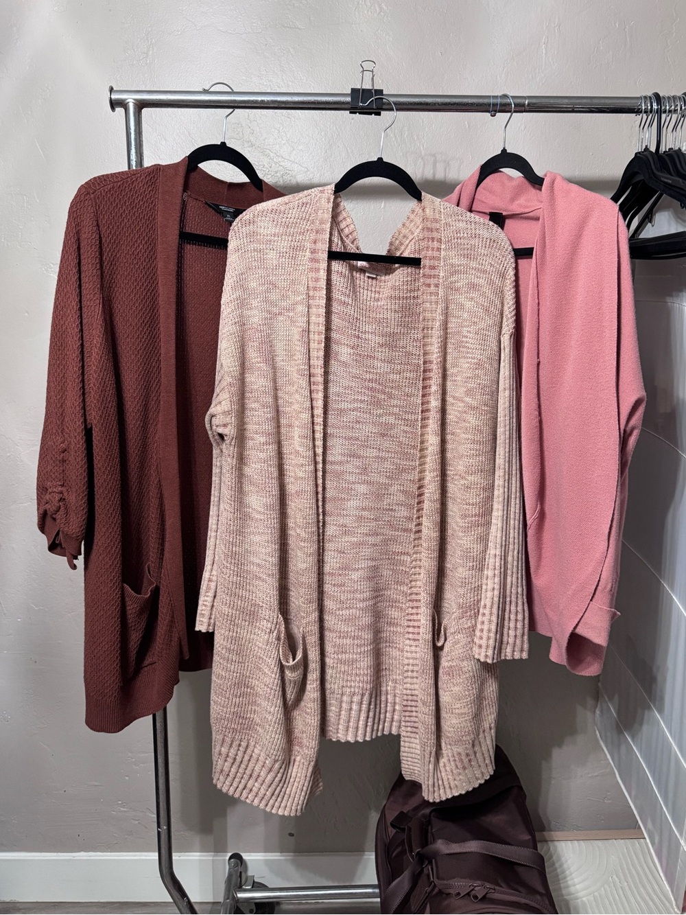Bundle (lowest price) Simply Vera Vera Wang Pink Heather & Rose Cardigan Trio
